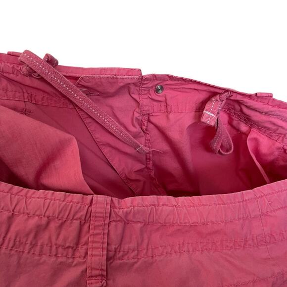 Steve & Barry’s | Vtg Y2K Hot Pink Cargo Roll Up Snap Button Pants Sz 18 Gorp - Picture 6 of 8